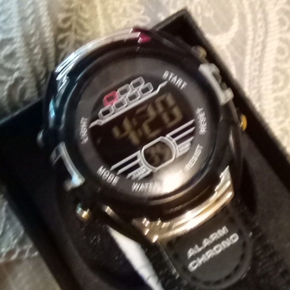 Alarm chronograph quarts watch